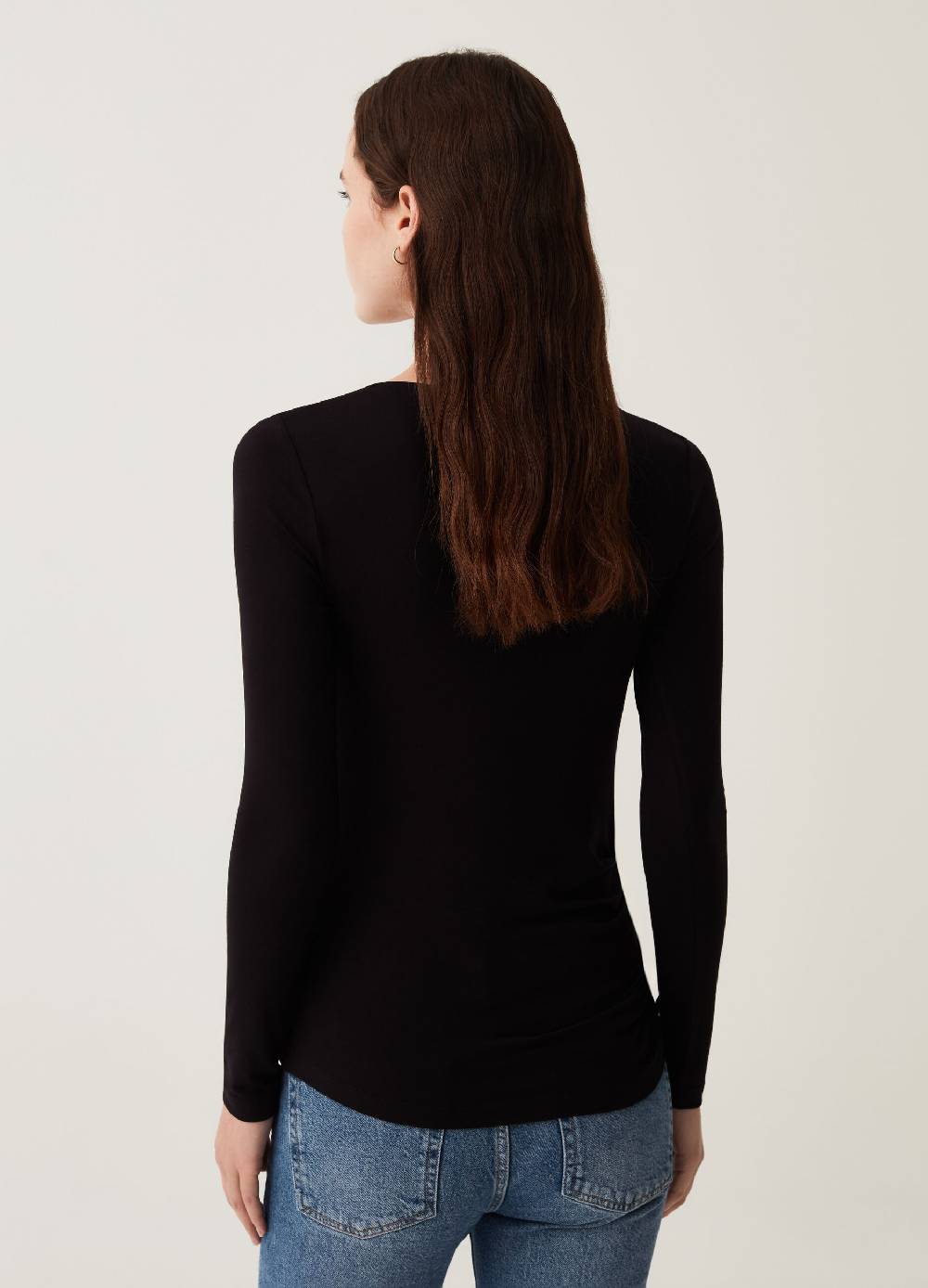 OVS T-shirt in viscosa stretch con maniche lunghe Italy