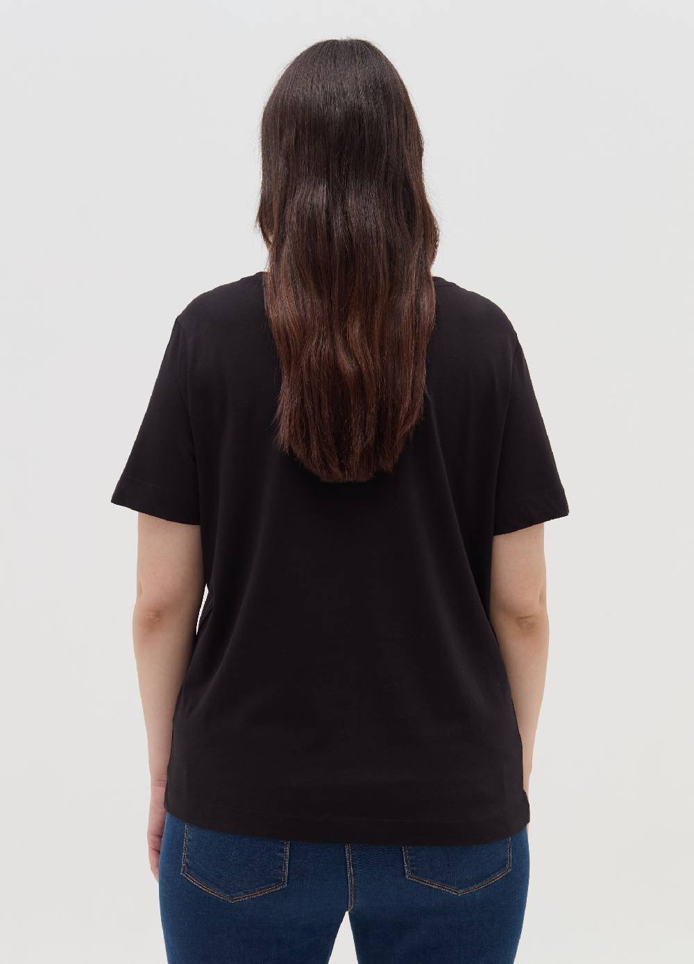MYA T-shirt con ricamo lurex Curvy Nuovo