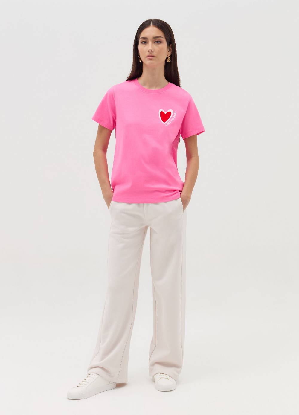 LOVE THERAPY T-shirt con stampa cuore Promozione