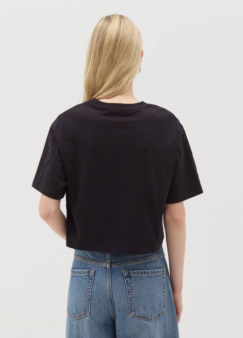 OVS T-shirt in cotone con strass Spedizione Gratuita