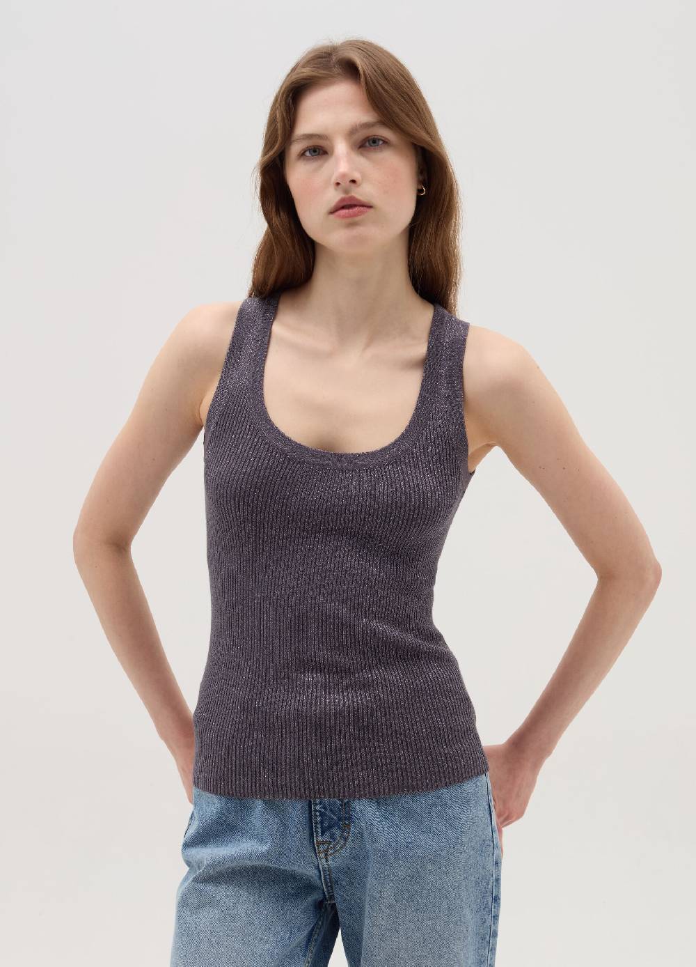 OVS Tank top a costine con lurex Sconto