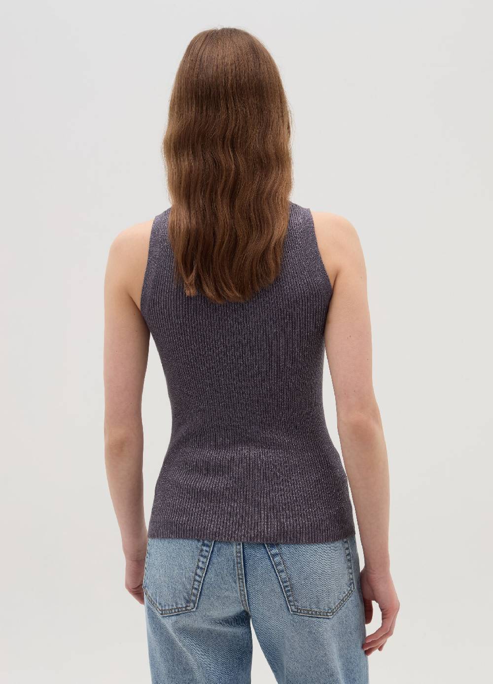 OVS Tank top a costine con lurex Sconto