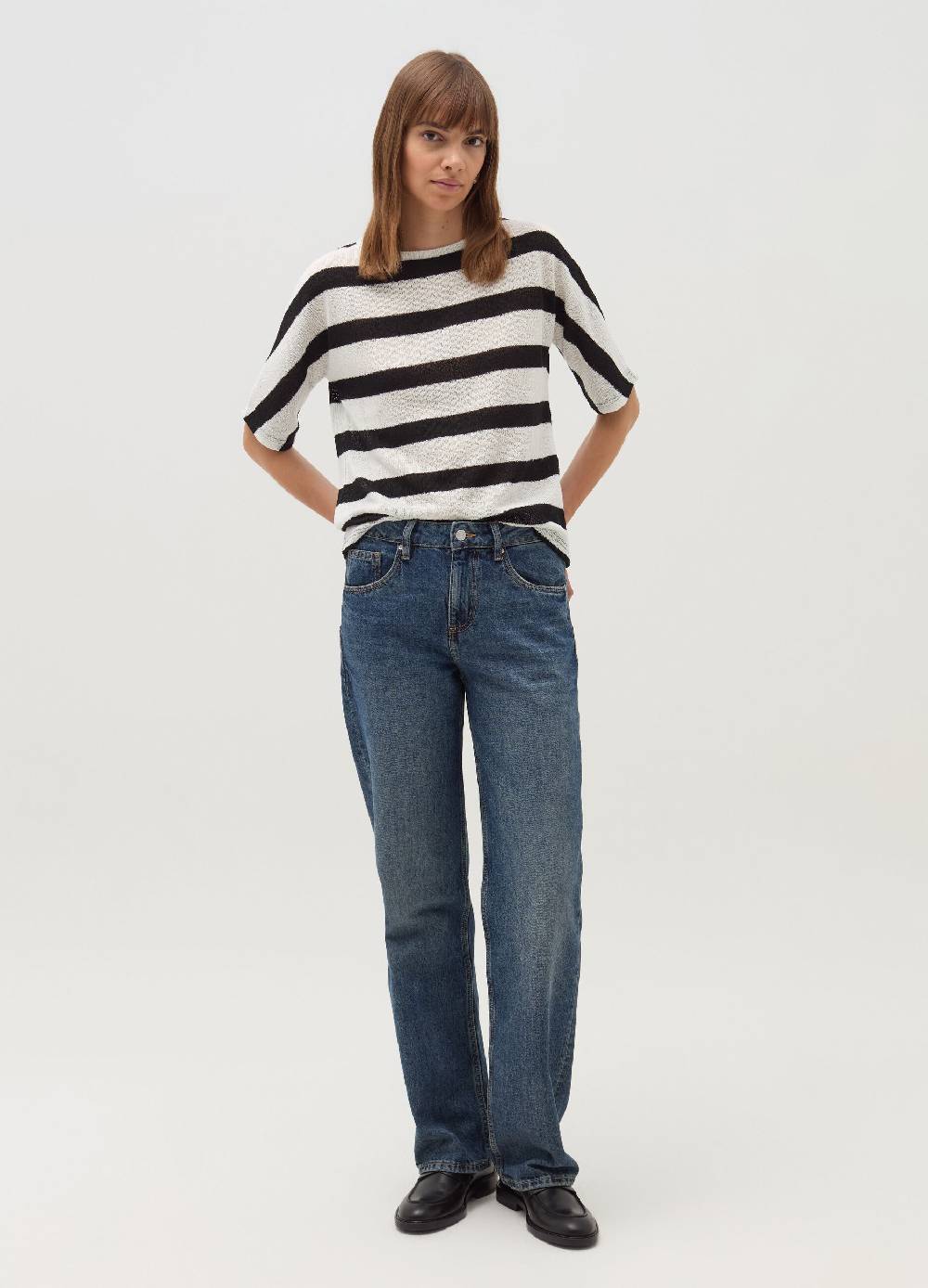 OVS T-shirt a righe con maniche al gomito Saldi