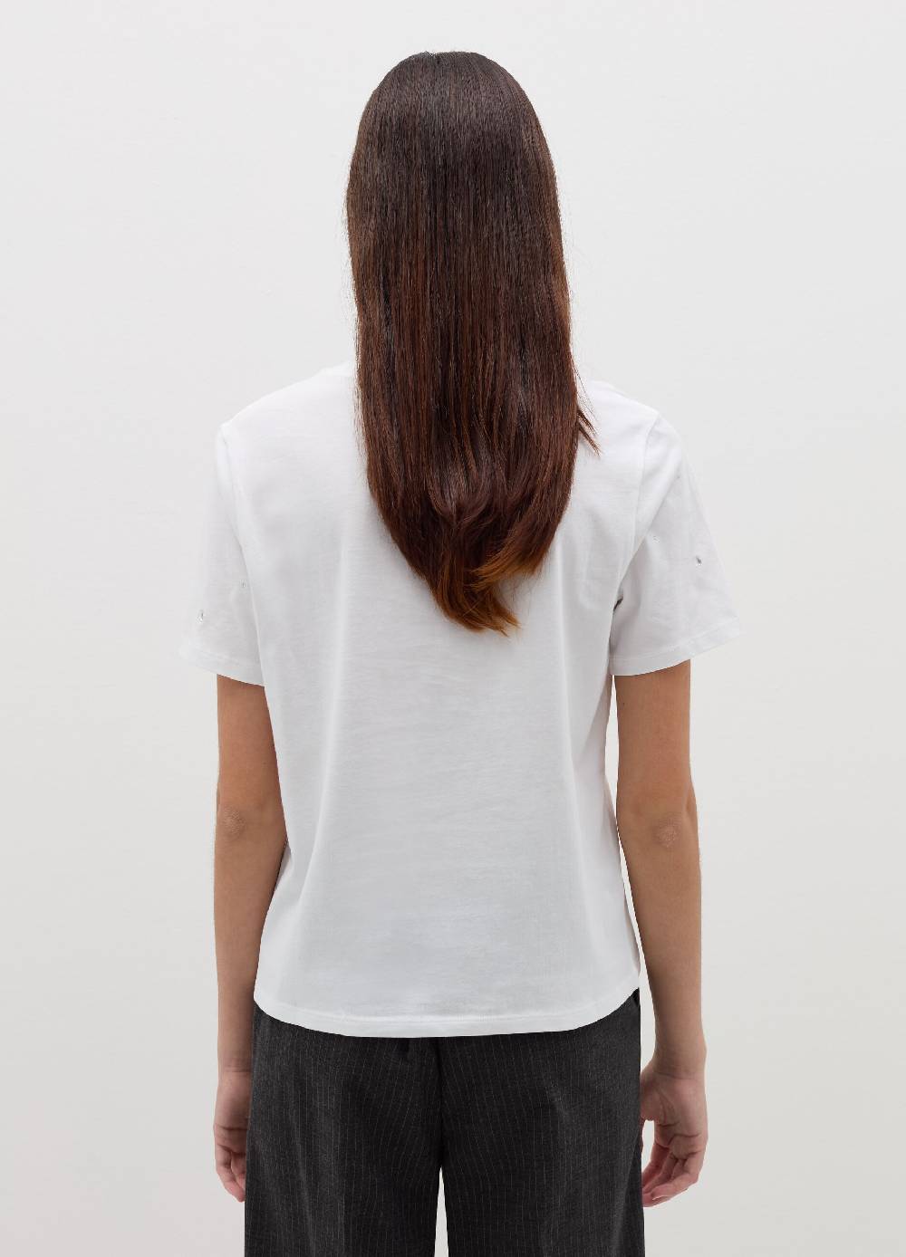 B. ANGEL T-shirt in cotone con strass Offerte