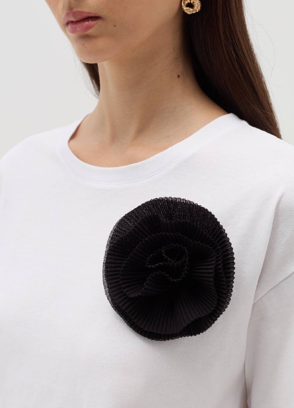 OVS T-shirt con applicazione floreale Hotsell