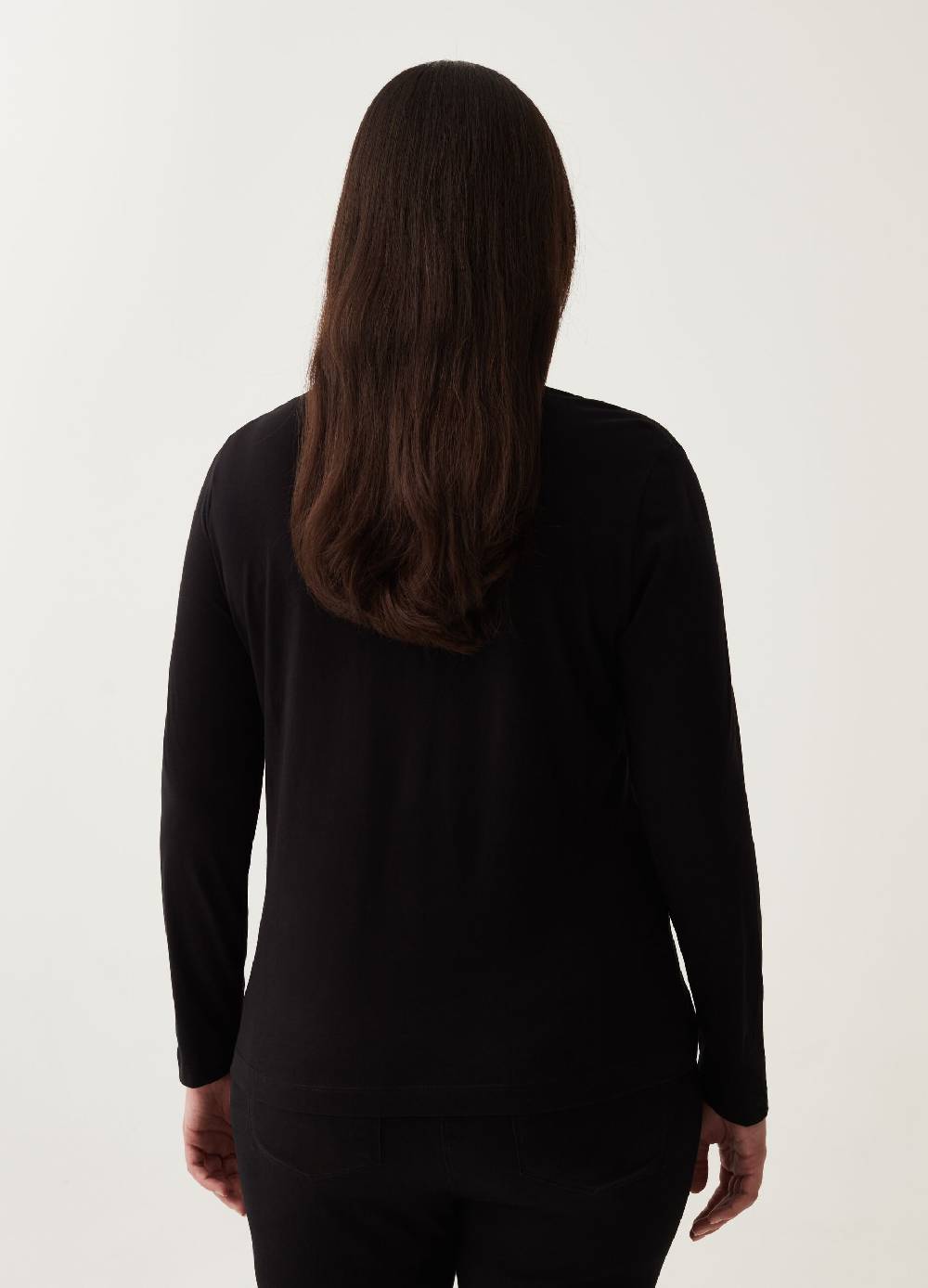MYA T-shirt a maniche lunghe con laccetto Curvy Negozio