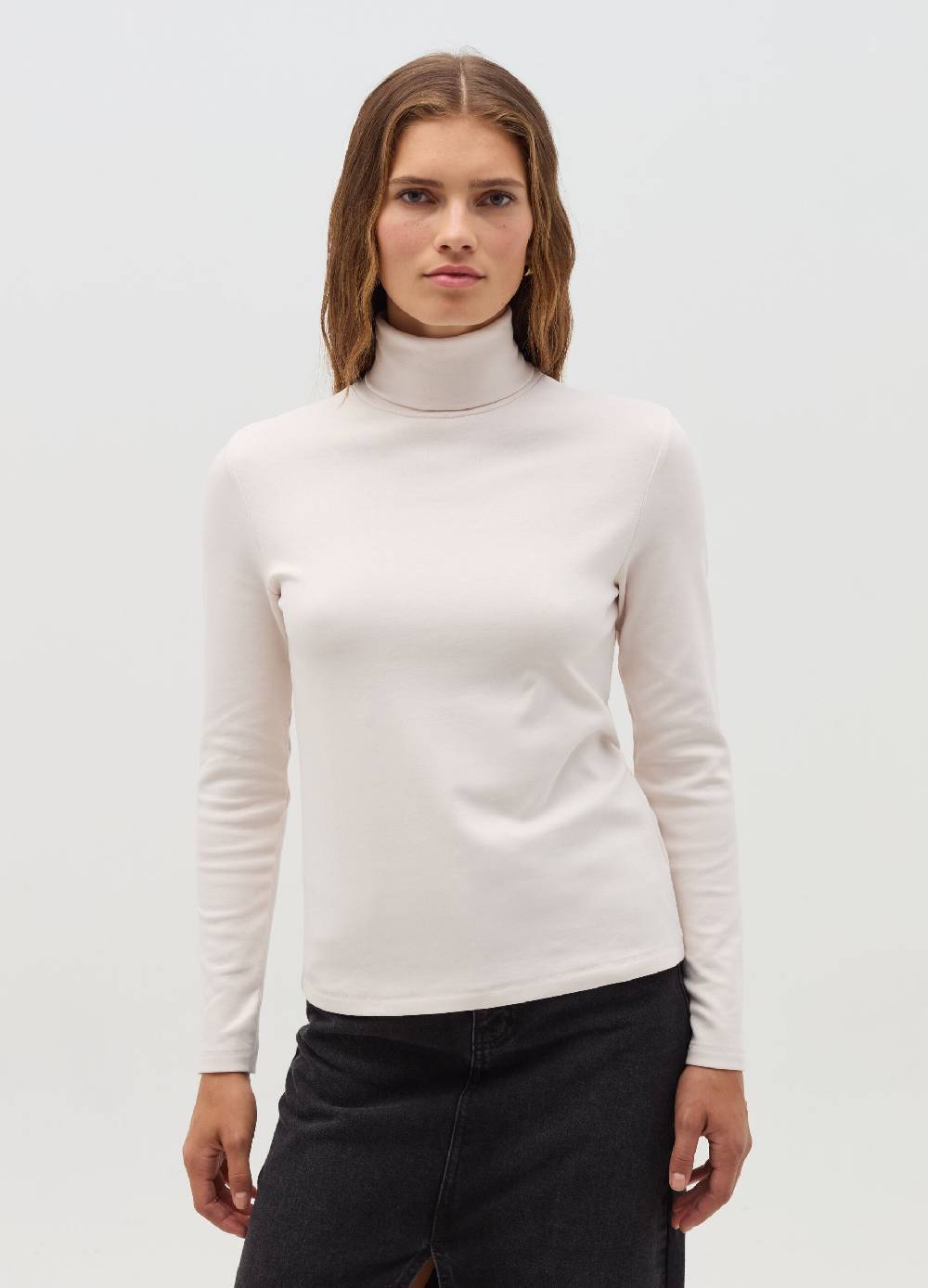 OVS T-shirt a collo alto con maniche lunghe 2025