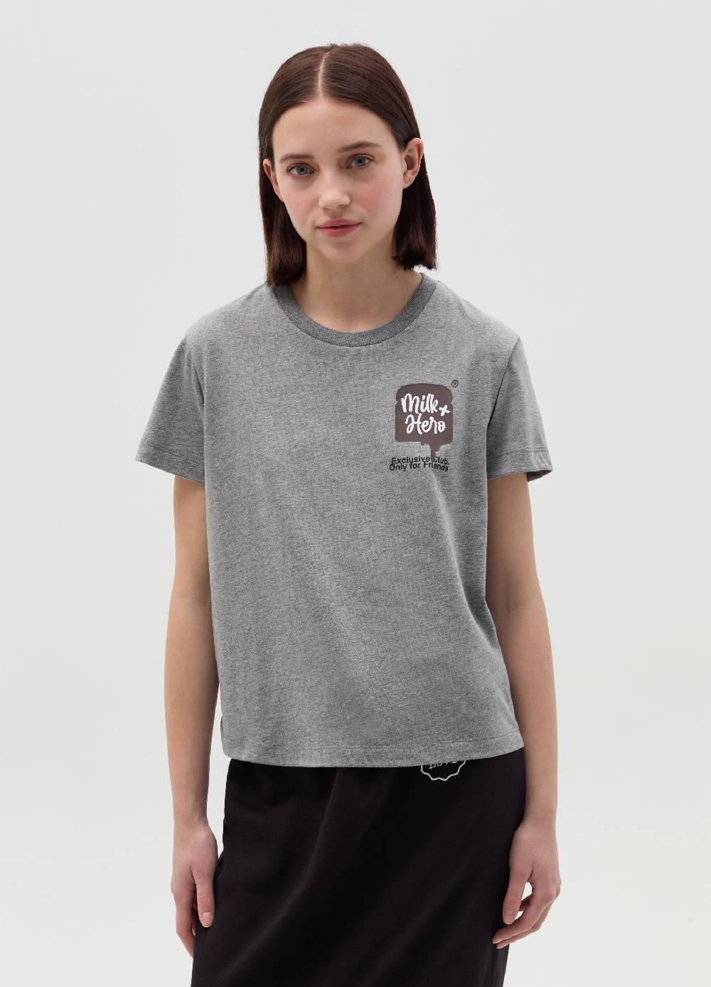 MILK+HERO T-shirt girocollo in cotone Nuovo