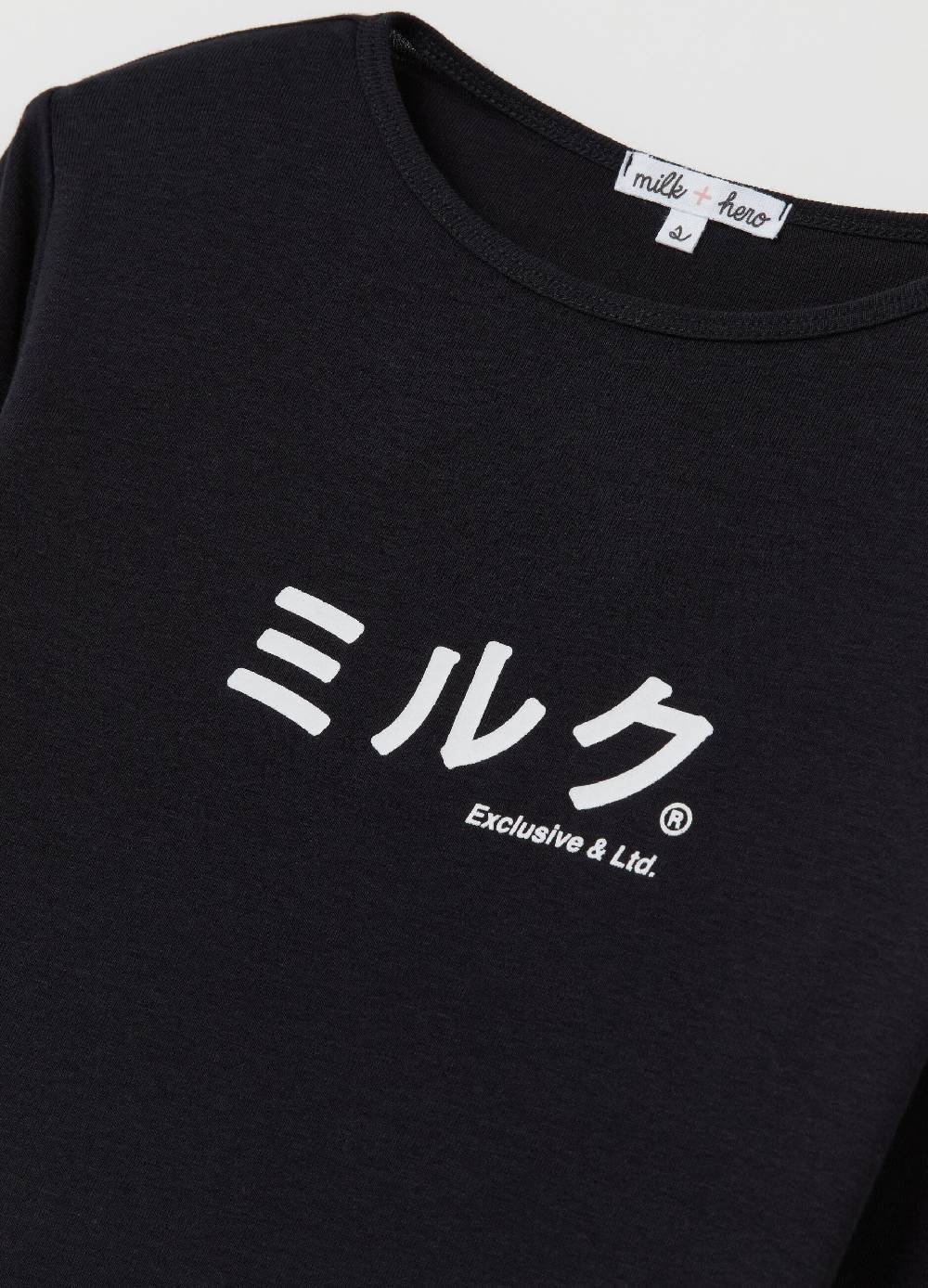 MILK+HERO T-shirt in cotone con maniche lunghe Negozi Online