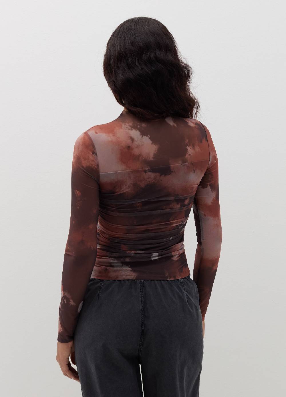 B. ANGEL T-shirt a maniche lunghe in mesh Tie Dye Fino Al -60%
