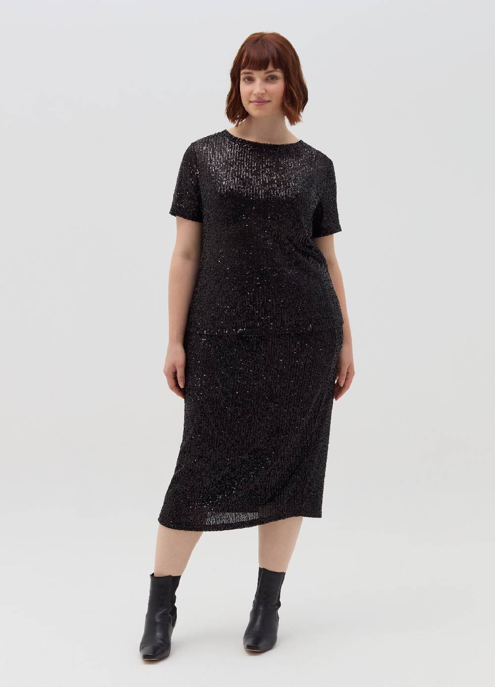 MYA T-shirt con paillettes Curvy Prezzo Ridotto