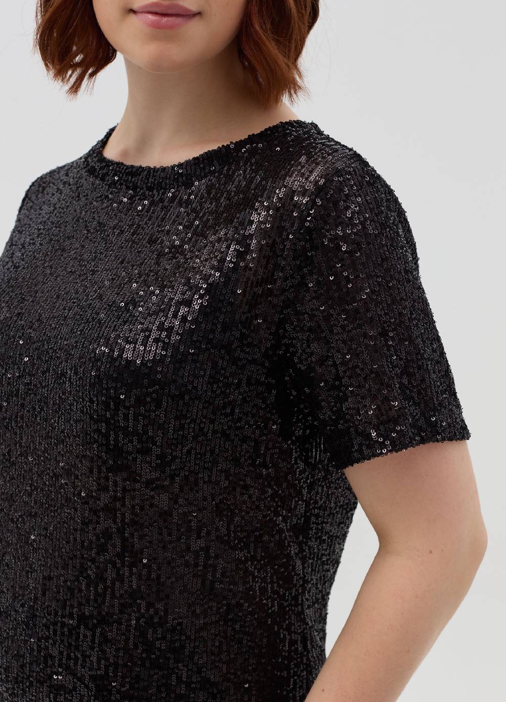 MYA T-shirt con paillettes Curvy Prezzo Ridotto