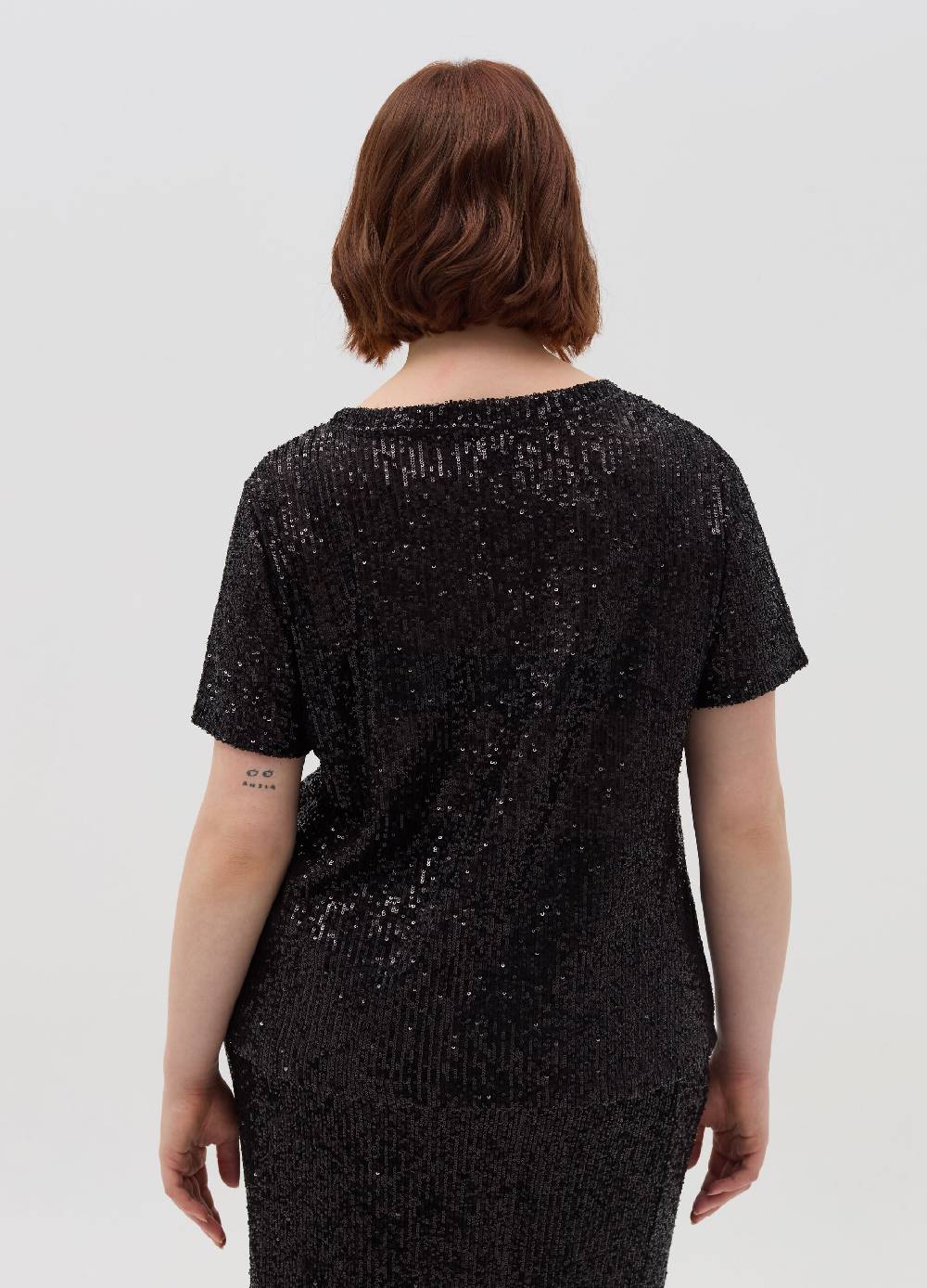 MYA T-shirt con paillettes Curvy Prezzo Ridotto