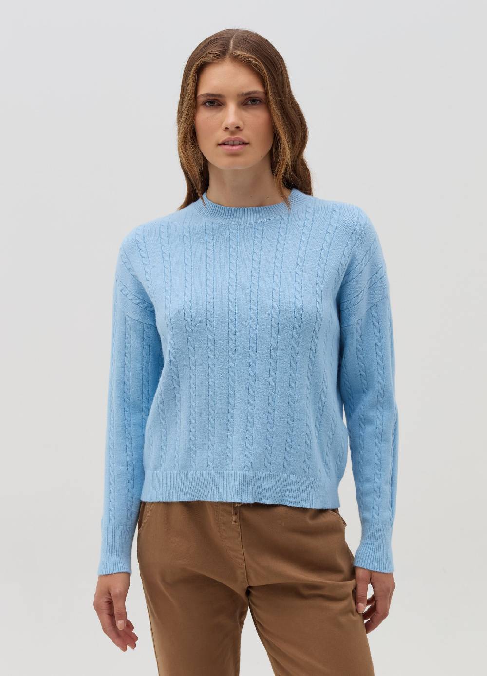 HYBRID Pullover a coste con lavorazione intrecciata Sconto