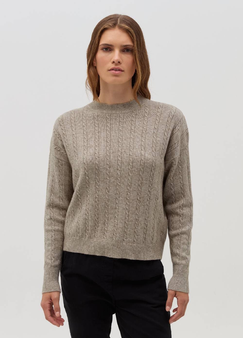 HYBRID Pullover a coste con lavorazione intrecciata Economico