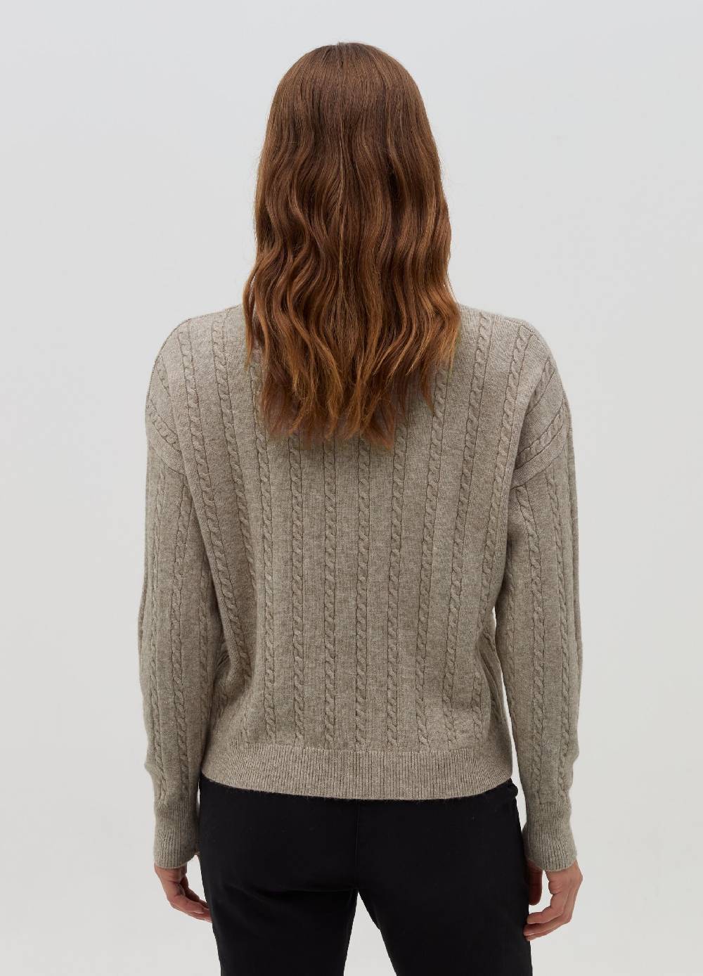 HYBRID Pullover a coste con lavorazione intrecciata Economico