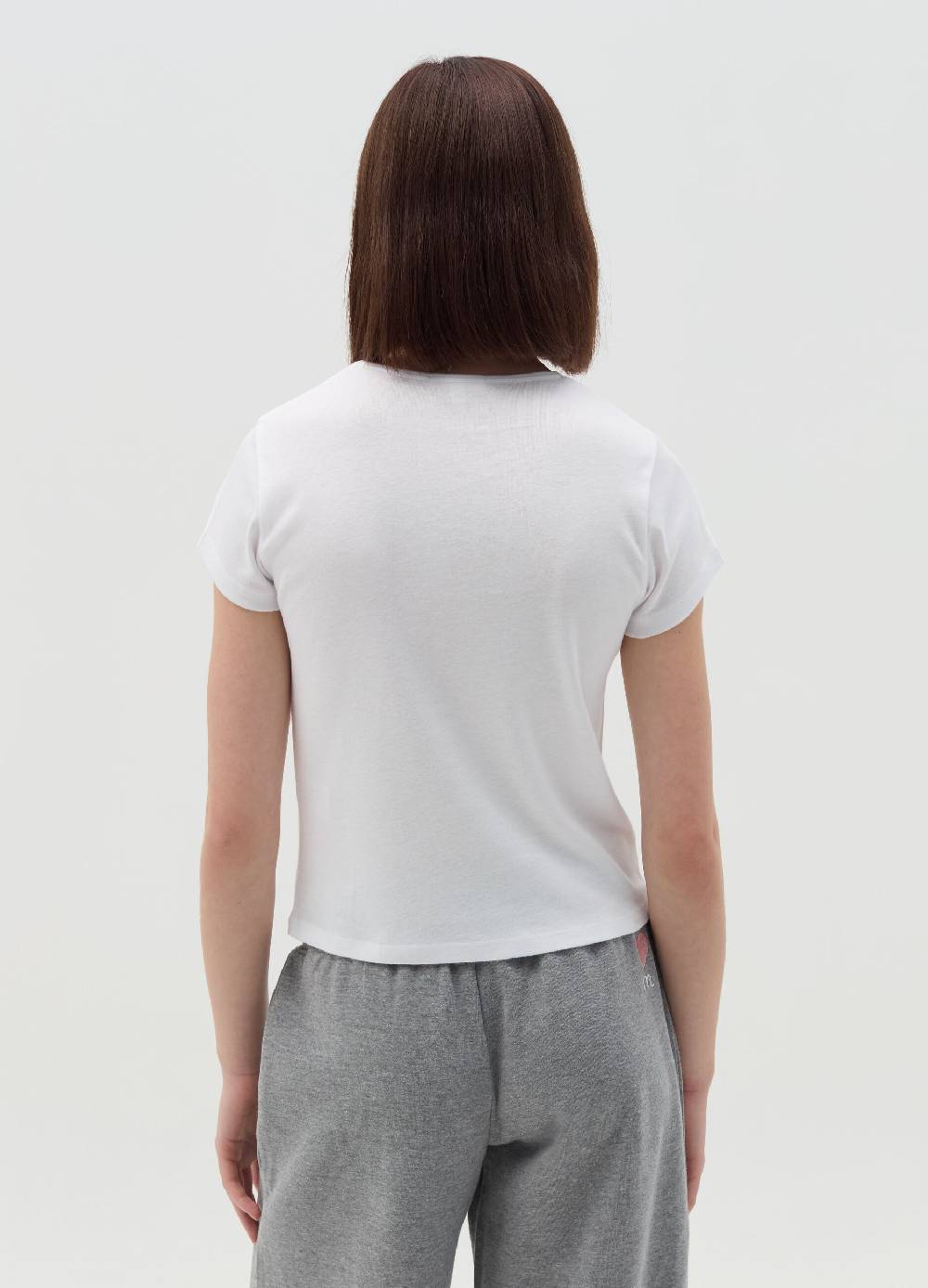 MILK+HERO T-shirt girocollo con ricamo Vendite Flash