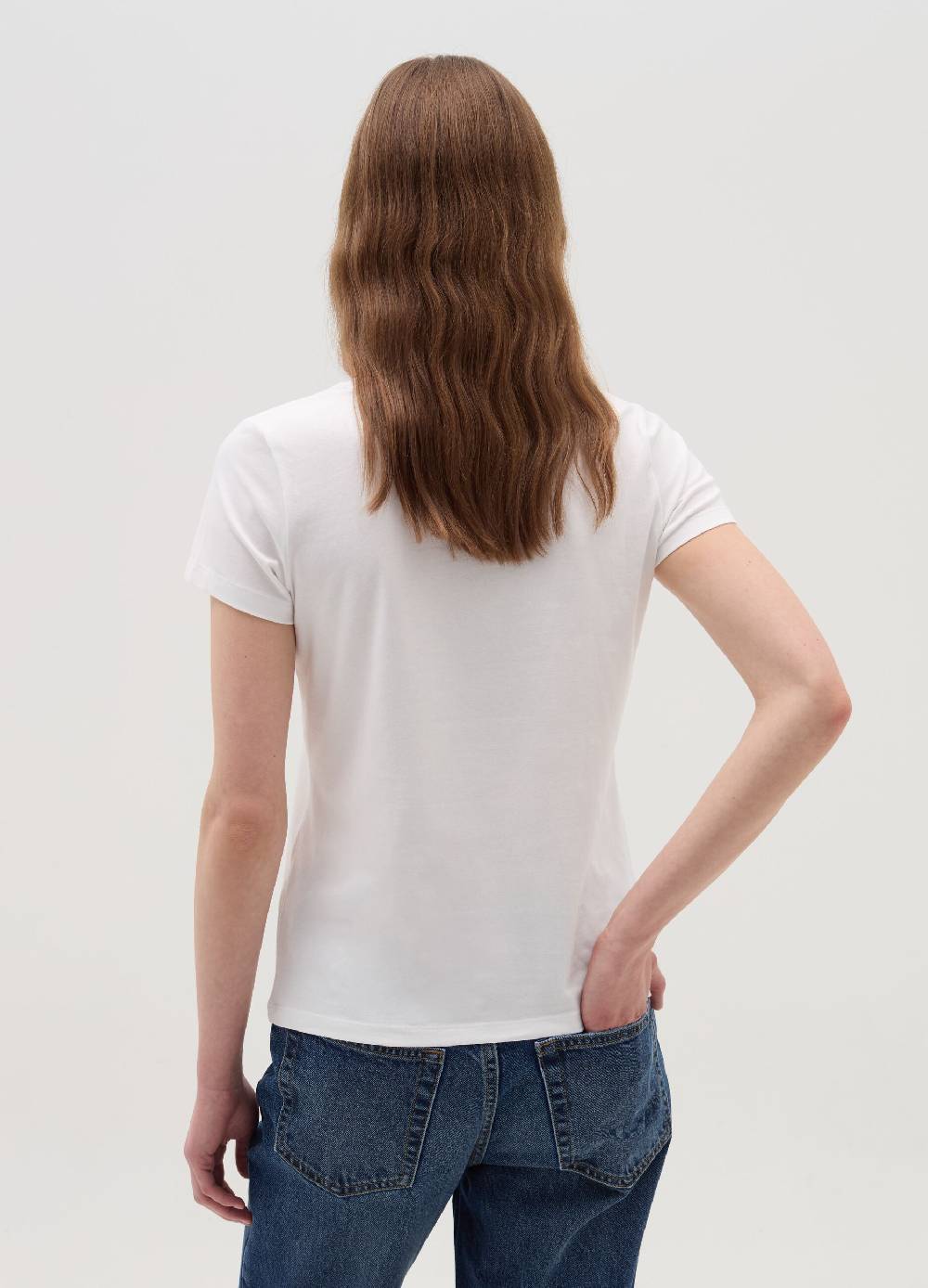 OVS T-shirt tinta unita con scollo a V In Saldo