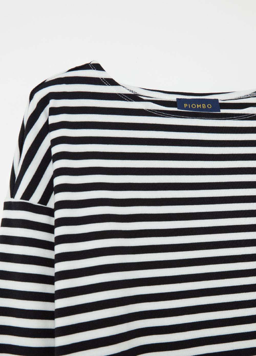 PIOMBO T-shirt a righe con maniche lunghe Italy