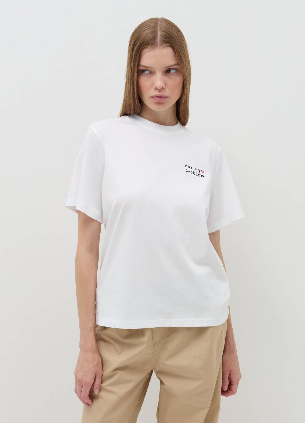 B. ANGEL T-shirt relaxed fit in cotone In Linea