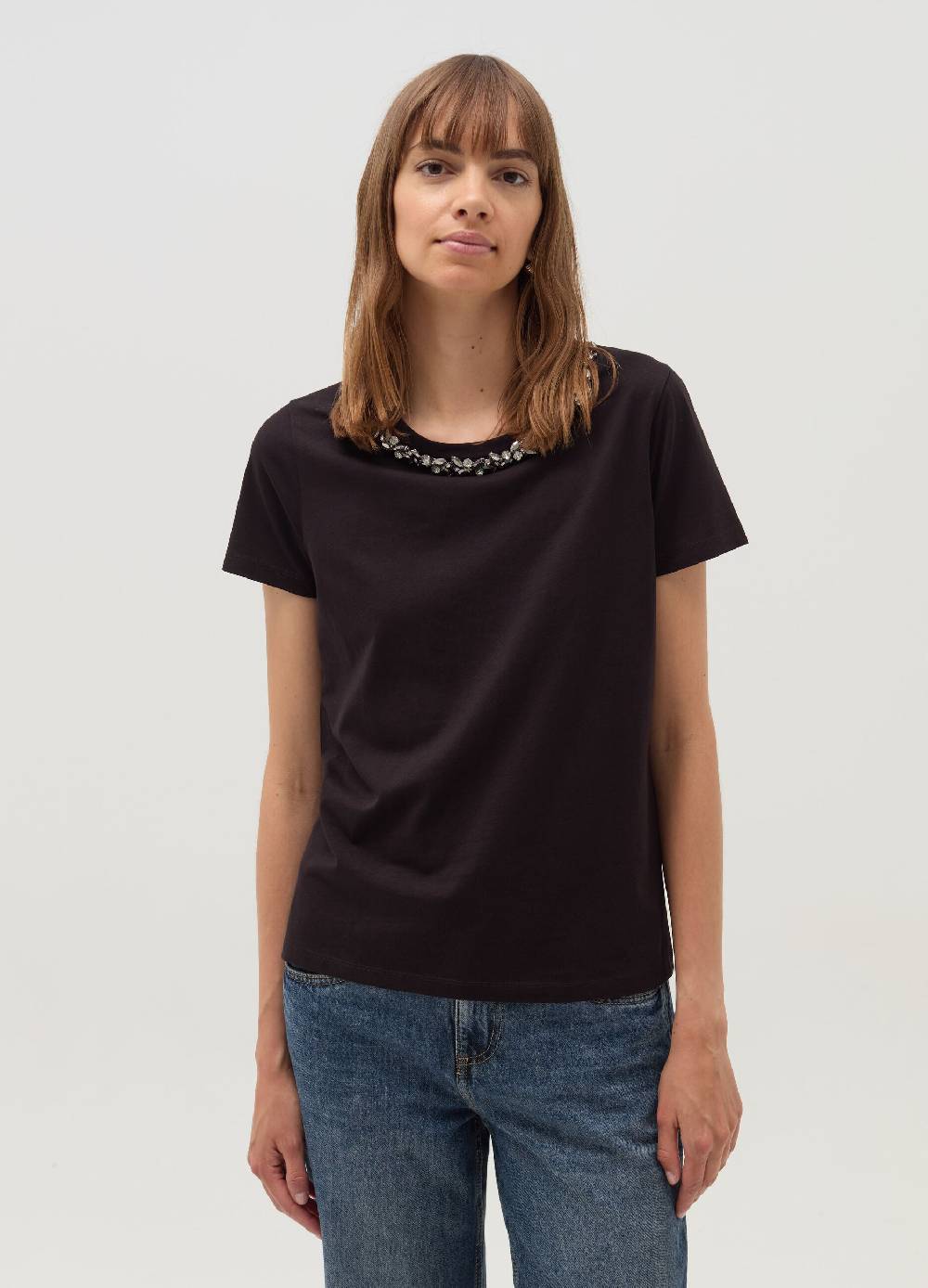 OVS T-shirt girocollo con applicazioni gioiello Promozione