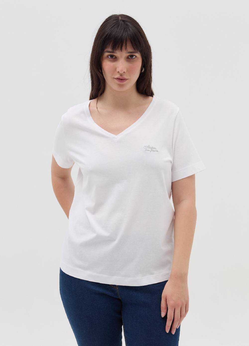 MYA T-shirt con ricamo lurex Curvy Fino Al -60%