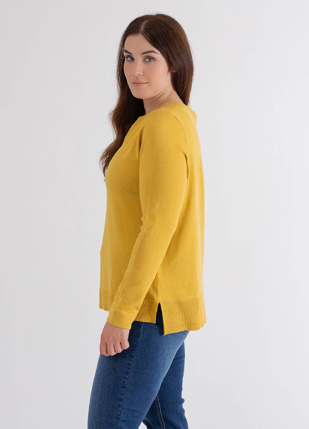 OCTOBER Maglia a maniche lunghe scollo a barca Curvy Sottocosto