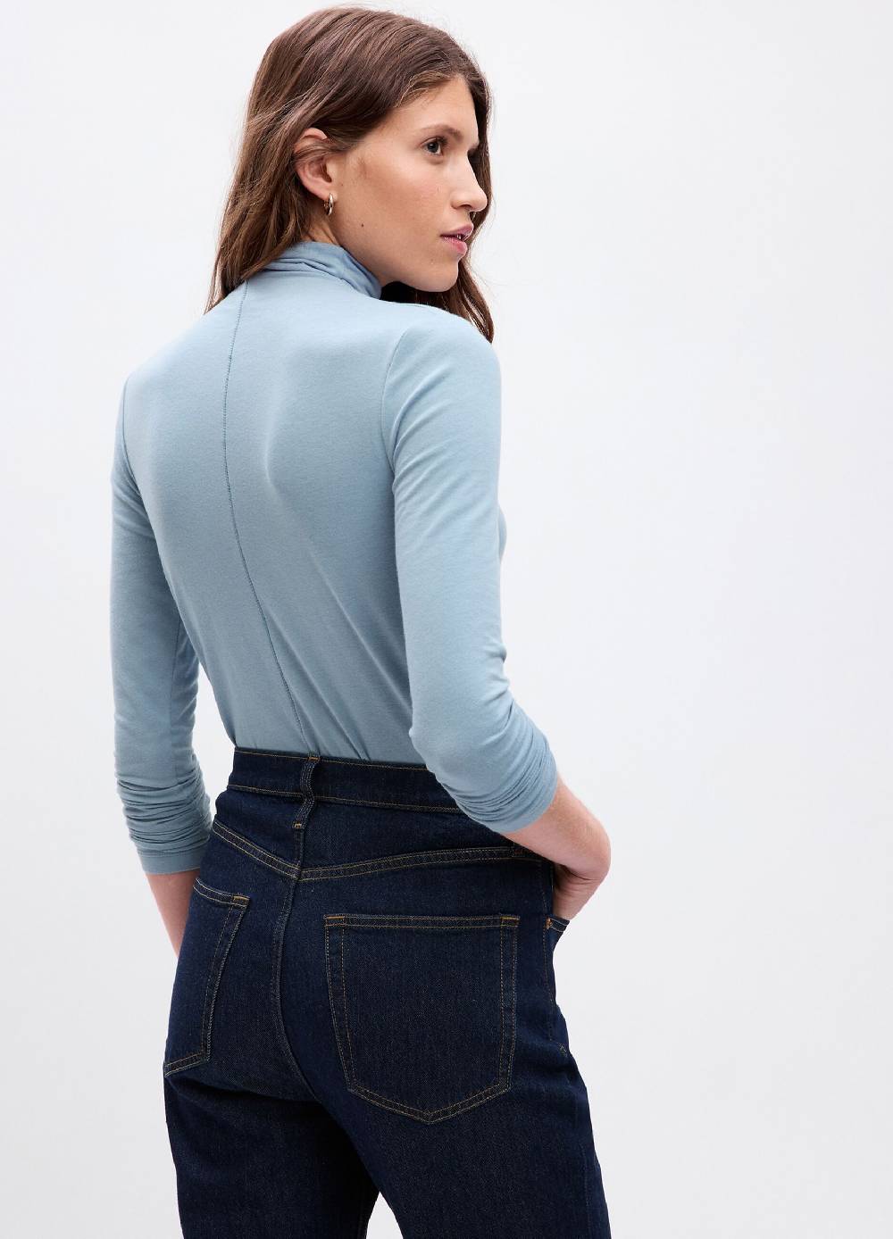 GAP T-shirt a collo alto con maniche lunghe Economico