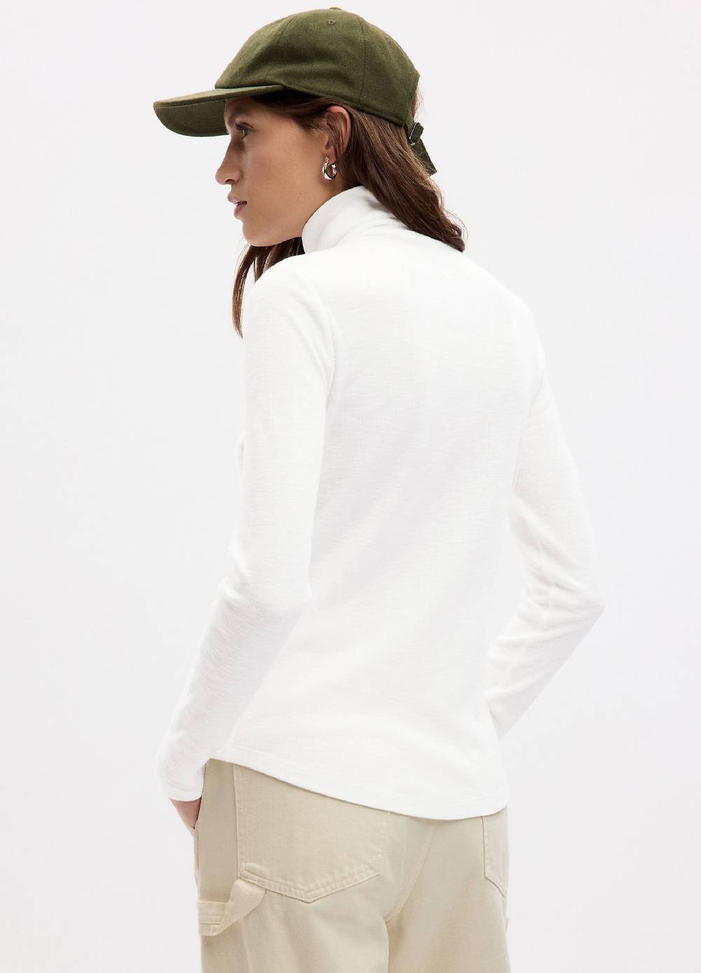 GAP T-shirt a costine sottili con collo alto Online