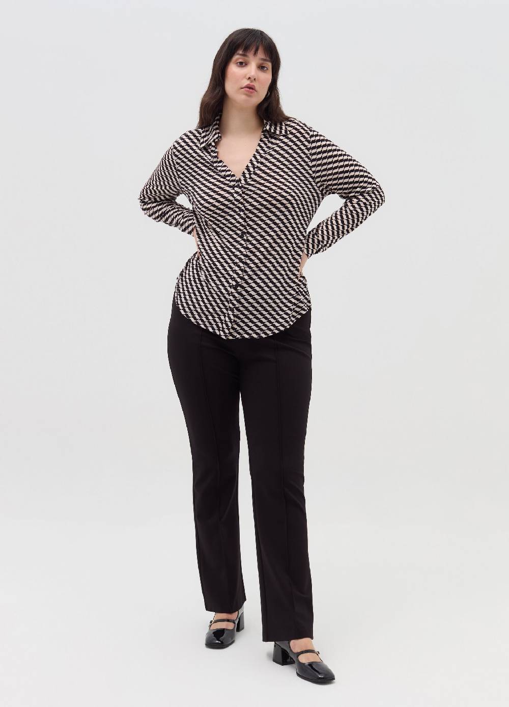 MYA Camicia fantasia optical Curvy Outlet