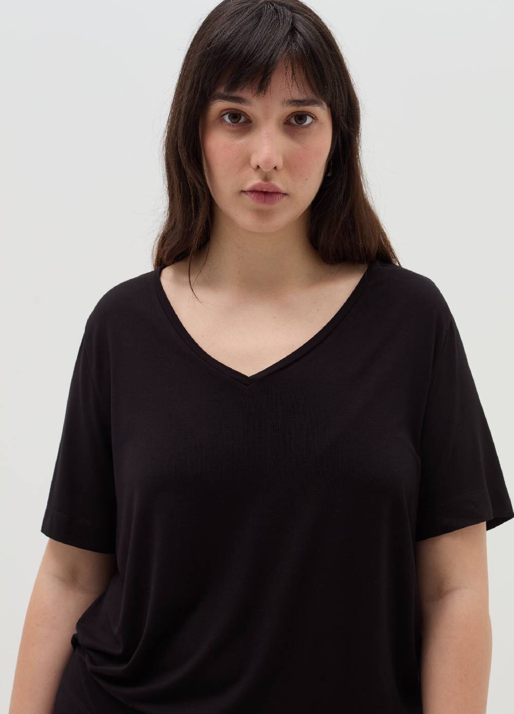 MYA T-shirt con scollo a V Curvy Italia