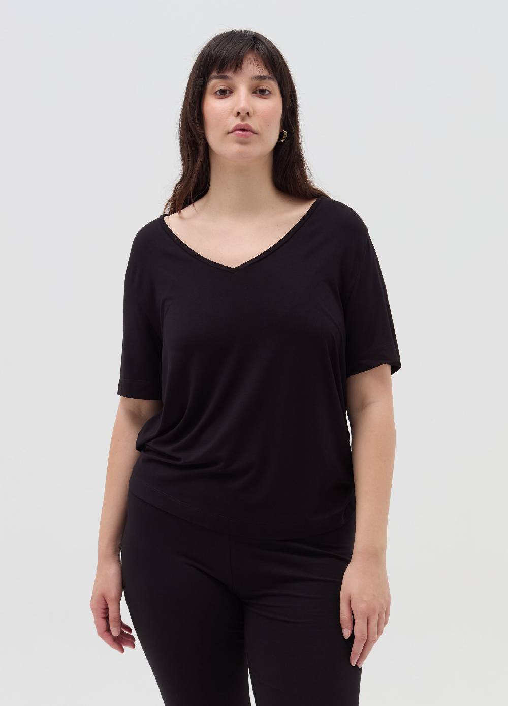 MYA T-shirt con scollo a V Curvy Italia