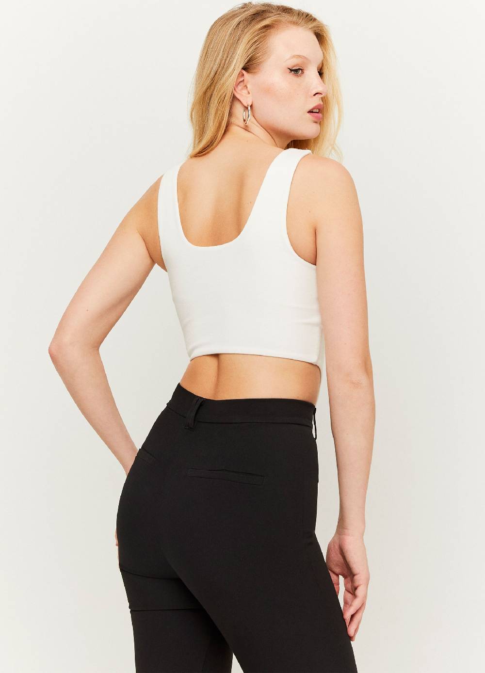 TALLY WEIJL Crop top a corsetto con lacci incrociati Vendita