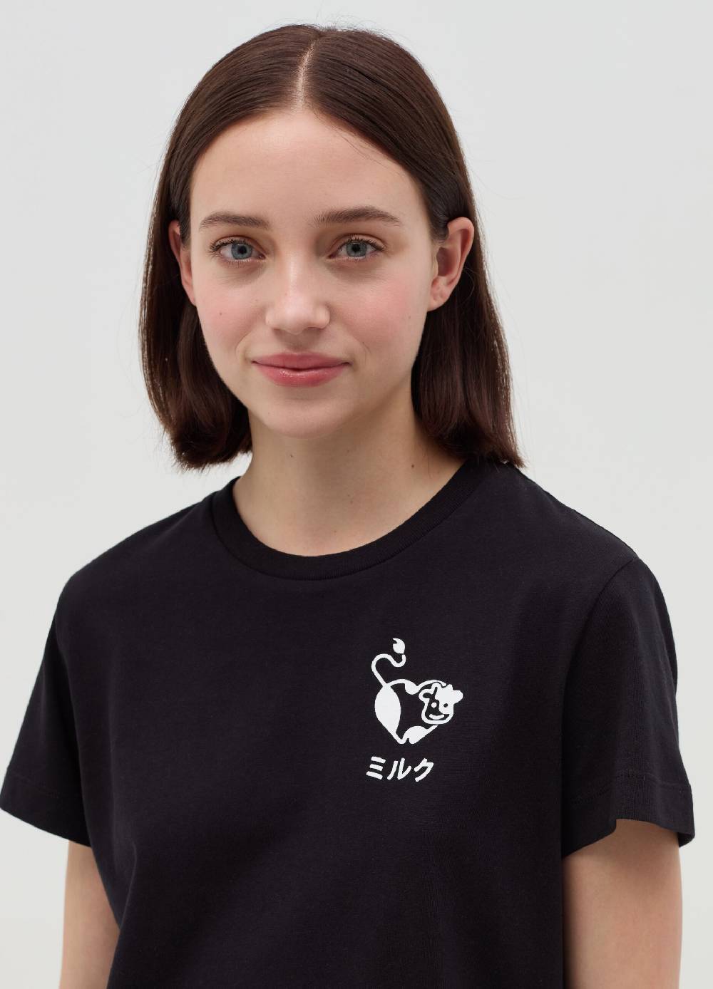 MILK+HERO T-shirt girocollo in cotone Economico