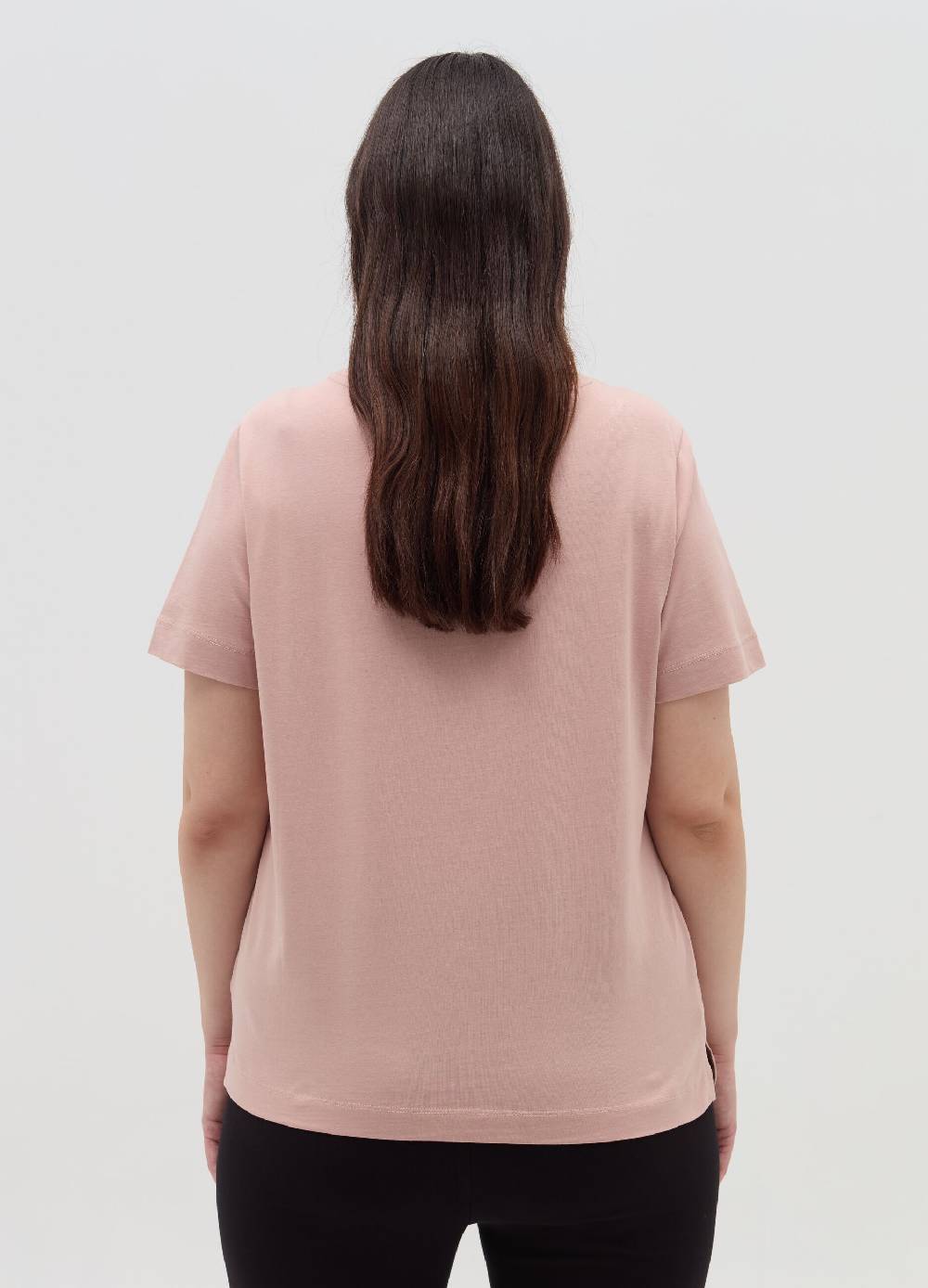 MYA T-shirt in cotone con stampa Curvy Negozio