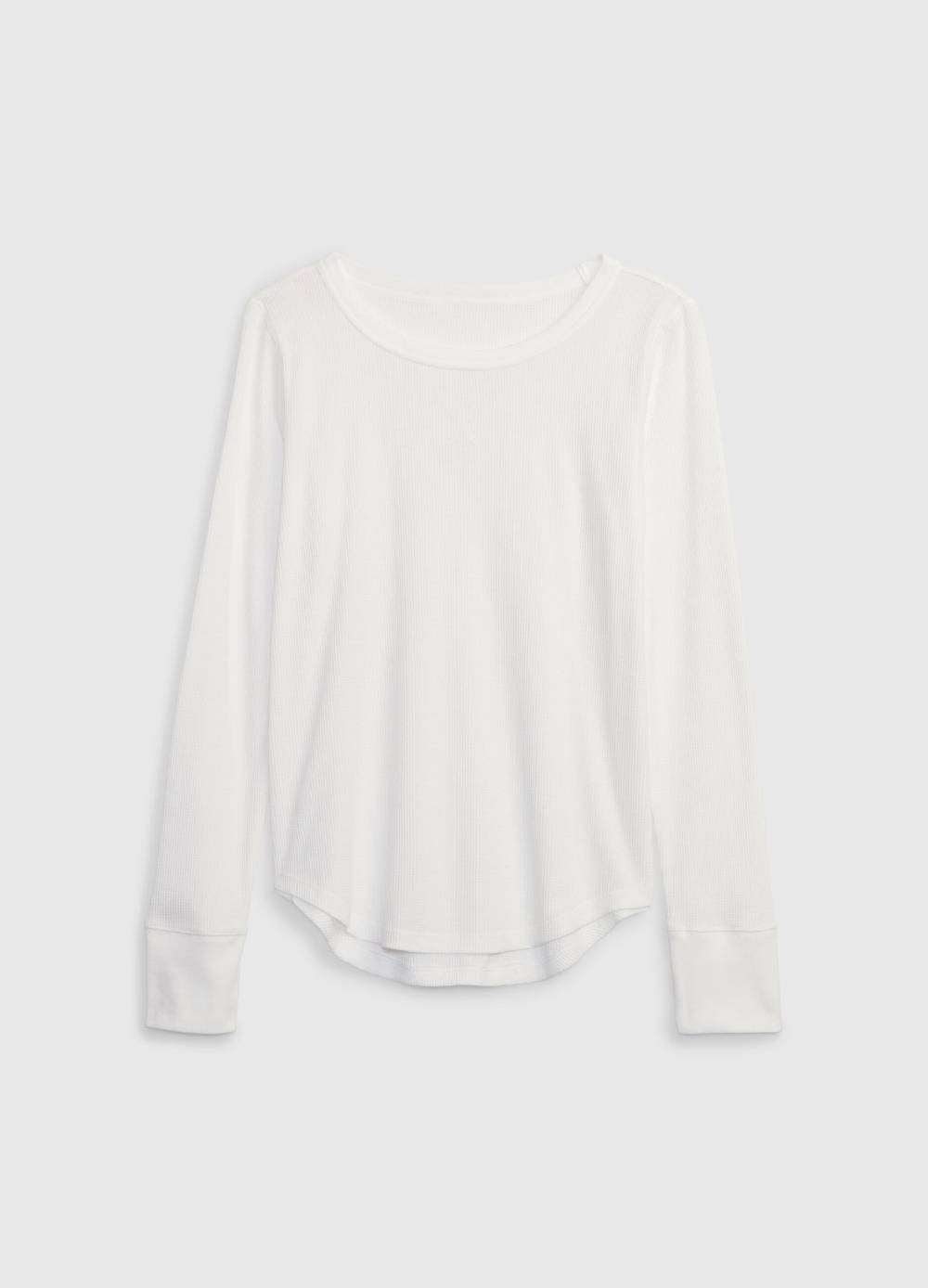 GAP T-shirt con micro trama waffle a maniche lunghe 2025