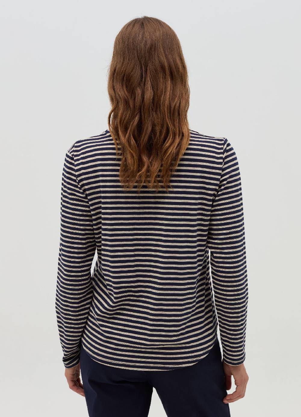 HYBRID T-shirt a righe in lurex con maniche lunghe 2025