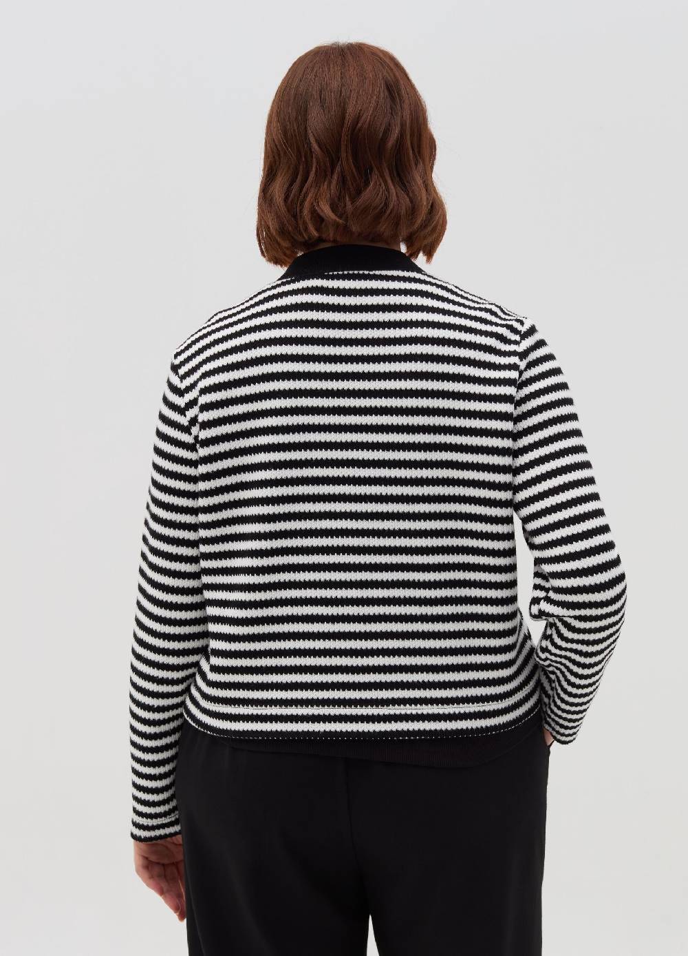 MYA Cardigan a righe con bottoni dorati Curvy In Linea