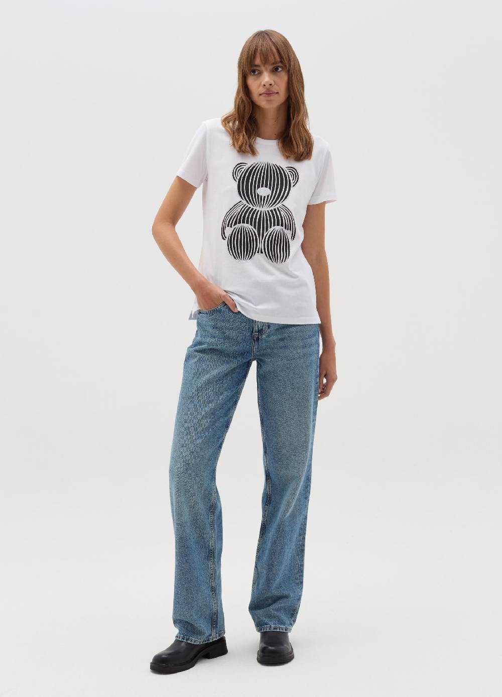 OVS T-shirt stampa orso con strass Spedizione Gratuita