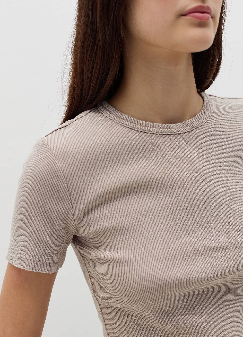 B. ANGEL T-shirt in cotone stretch a costine Soddisfazione Garantita