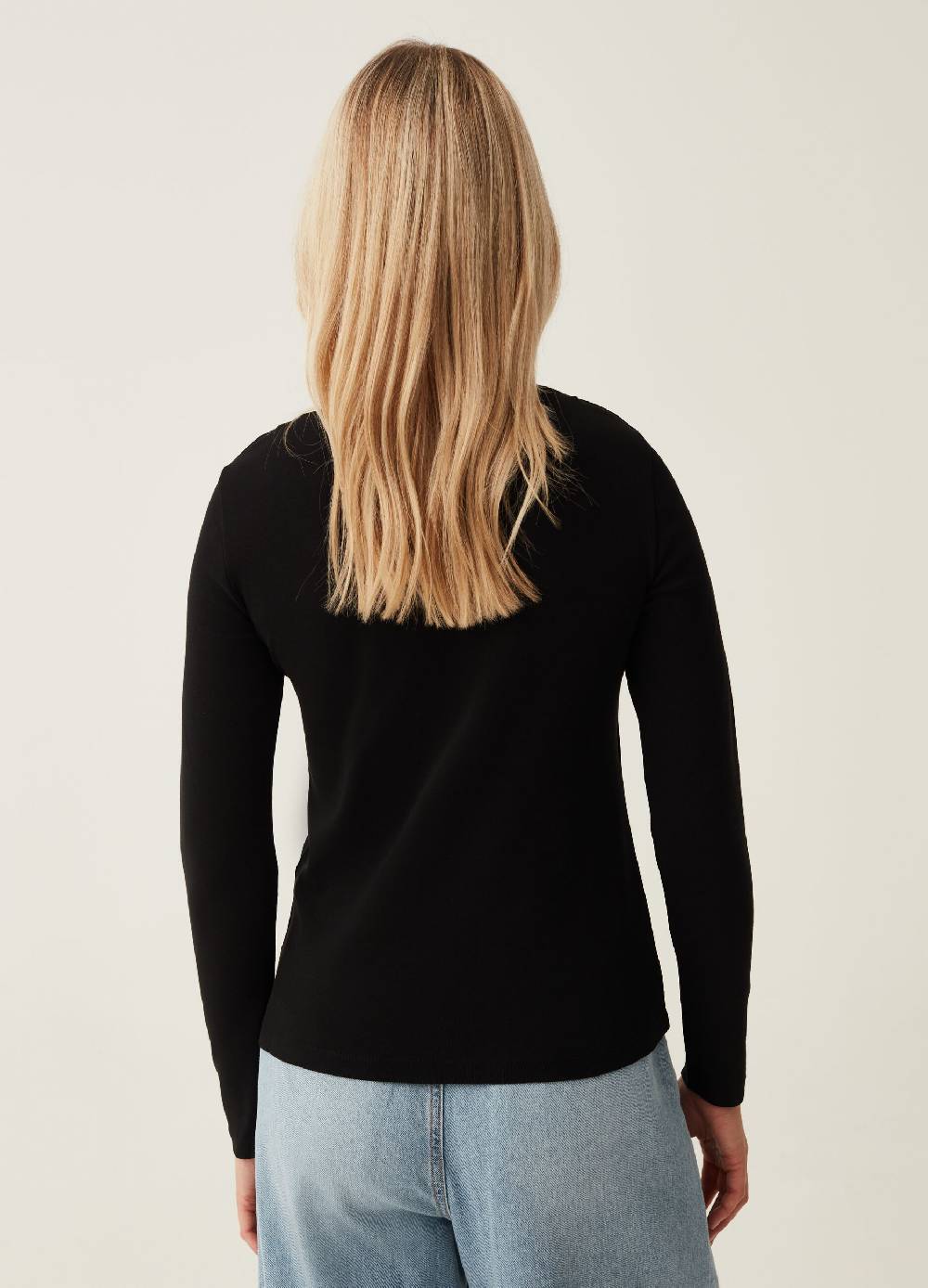 OVS T-shirt a maniche lunghe con scollo a cuore Prezzo Ridotto