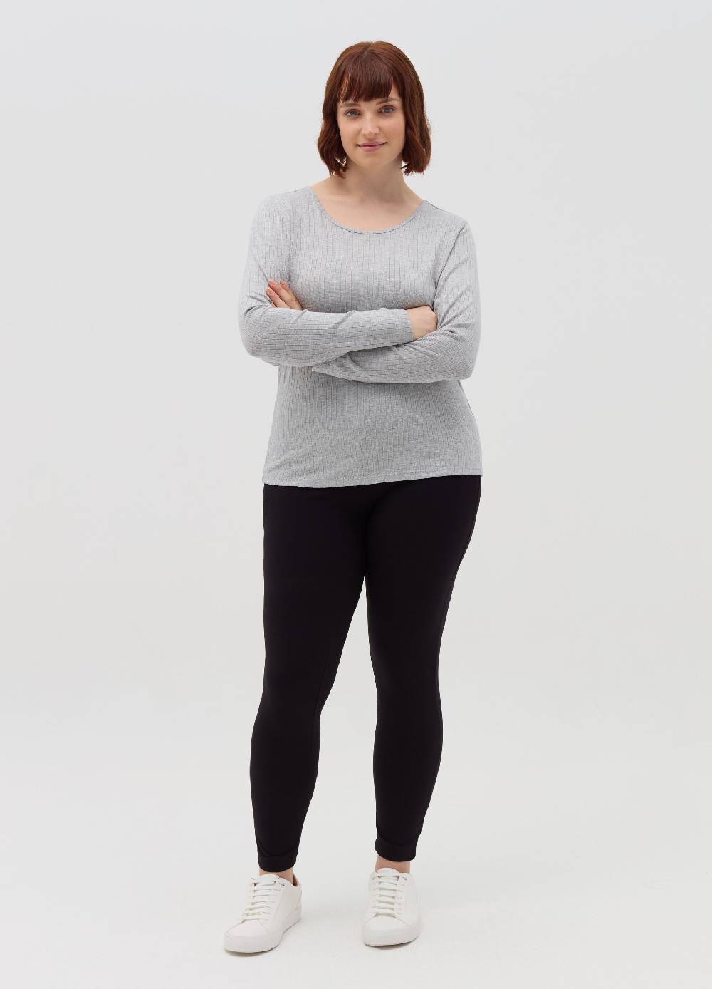 MYA T-shirt in lurex a coste piatte Curvy Convenienza