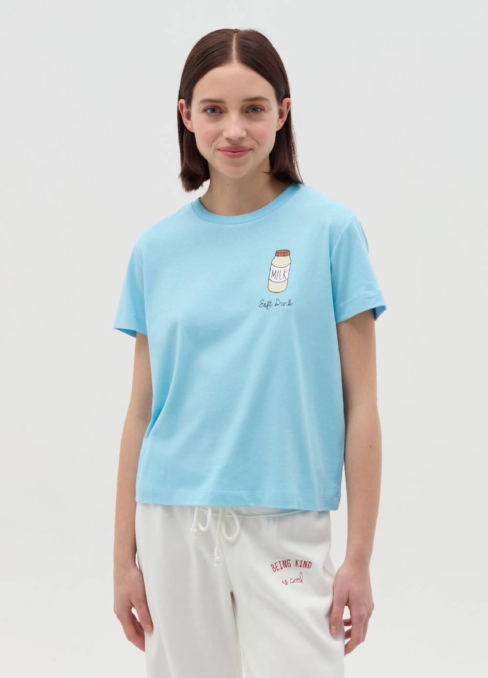 MILK+HERO T-shirt girocollo in cotone Novità