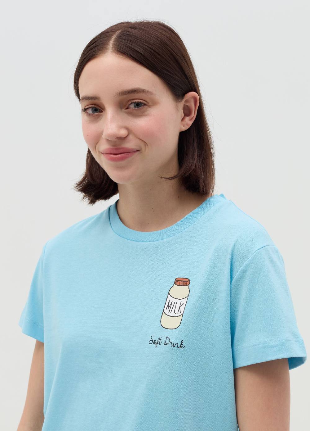 MILK+HERO T-shirt girocollo in cotone Novità