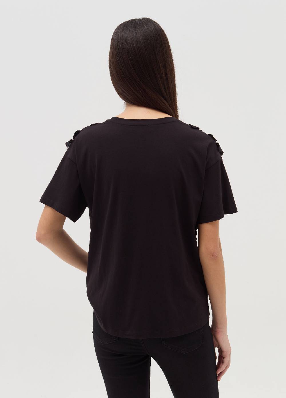 OVS T-shirt con rouches e volant Outlet