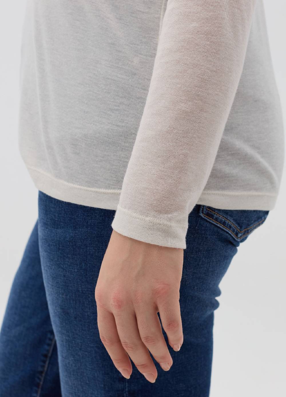 MYA Maglia maniche lunghe a collo alto Curvy Vendita Calda