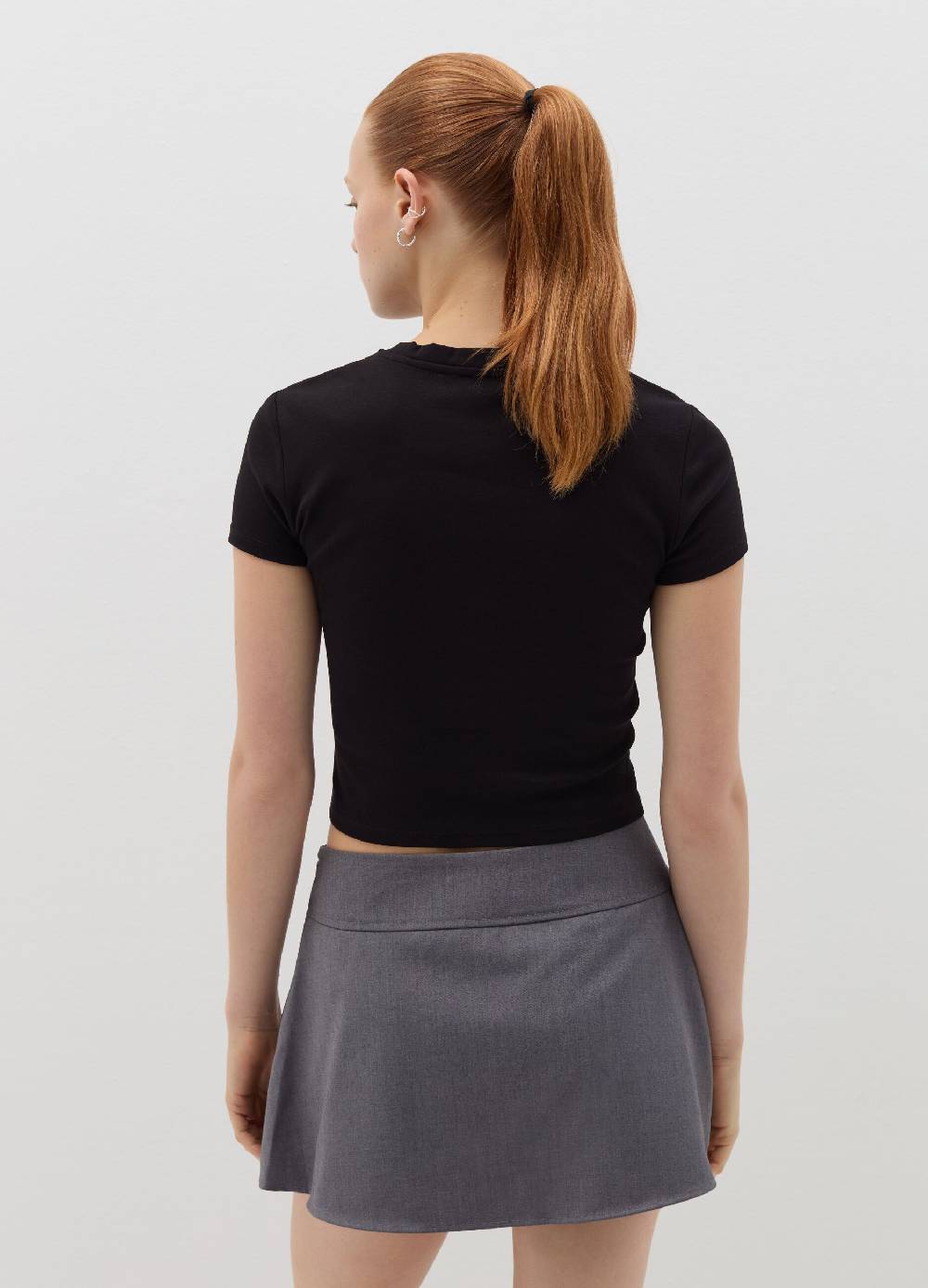 B. ANGEL T-shirt in cotone stretch con stampa Vendita Economica