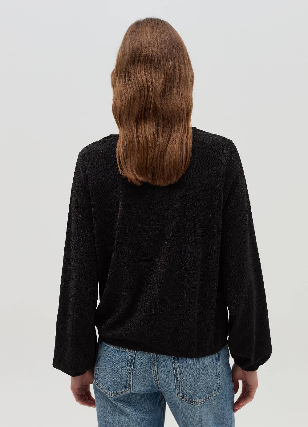 OVS T-shirt in lurex a maniche lunghe In Saldo