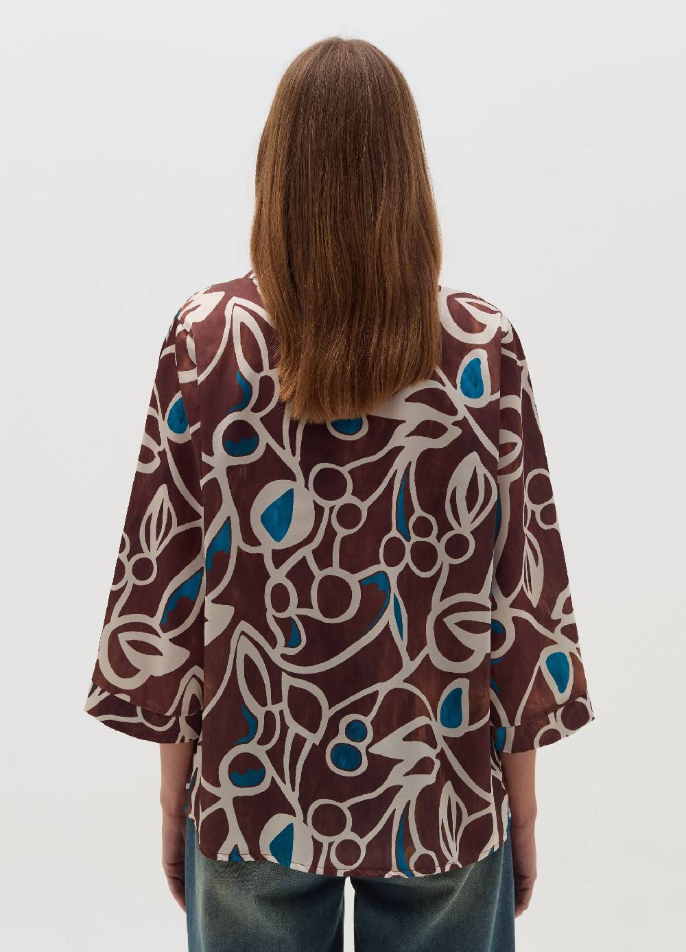 HYBRID Blusa con stampa fantasia Moda