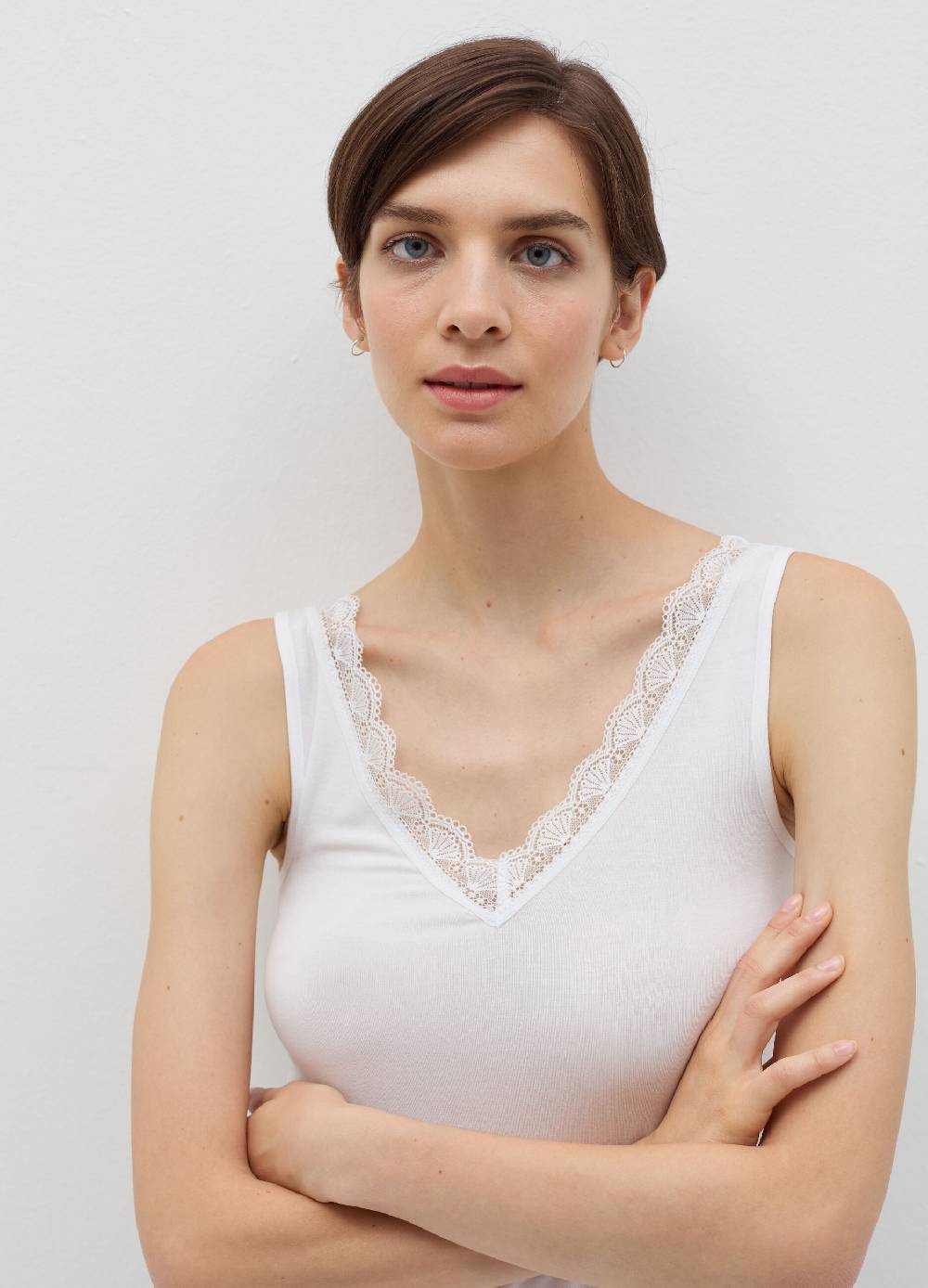 OVS Canotta in viscosa stretch con pizzo In Linea